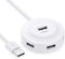 UGreen USB 2.0 4-Ports Hub - 1M (White) (CR106/20270)