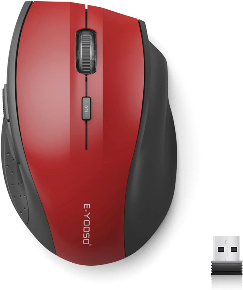 E-Yooso E-1010 Wireless Mouse (Red)