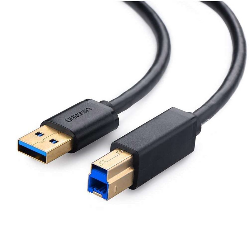 UGreen USB 3.0 AM To BM Data Cable - 2M (Black) (US210/10372)