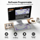 Ajazz AK980 V2 RGB Tri-Mode Mechanical Keyboard with TFT DisplayScreen