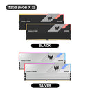 Acer Vesta II 32GB (2x16GB) 6000MHz CL36-45-45-96 AMD EXPO Ready DDR5 UDIMM (Black, Silver) (BL.9BWWR.652, BL.9BWWR.653)