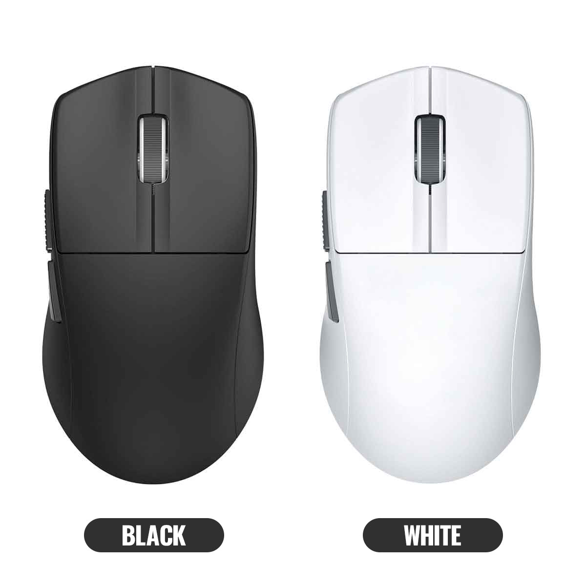 E-Yooso X-44 Pro+ Lightweight Tri-Mode Gaming Mouse (Black, White)