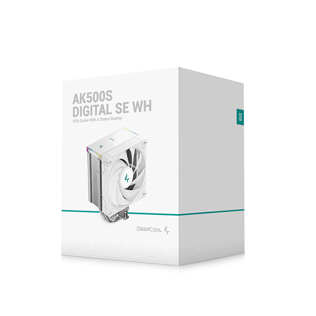 DeepCool AK500S Digital SE CPU Cooler with a Status Display (Black, White)