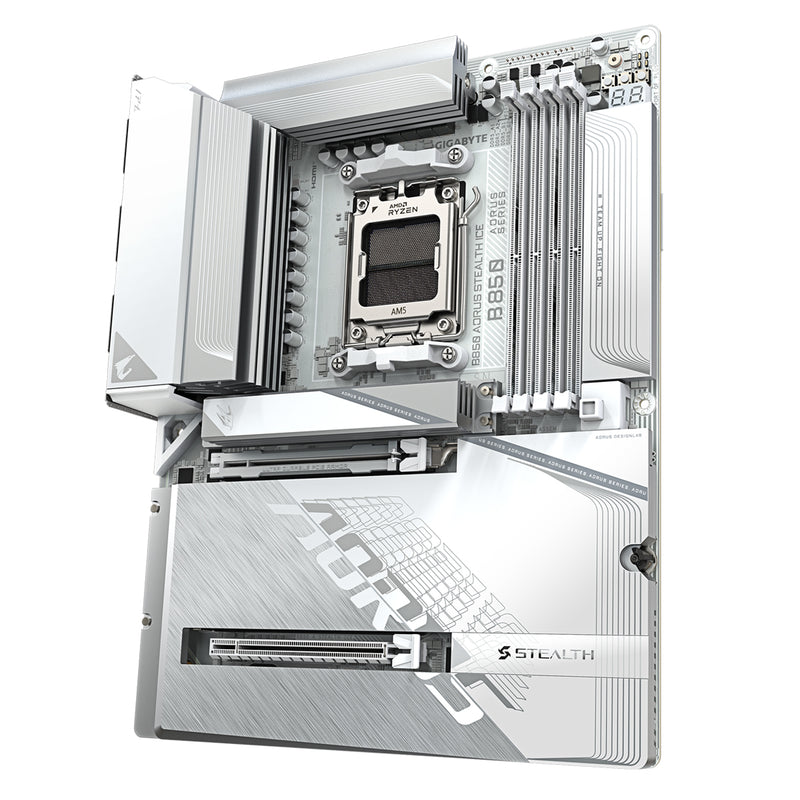 Gigabyte B850 Aorus Stealth Ice DDR5 Gaming MotherBoard