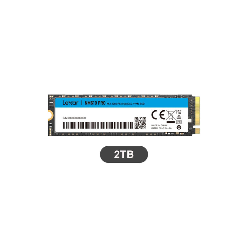 Lexar NM610 PRO M.2 2280 3300MB/s Read PCIe Gen3x4 NVMe SSD | DataBlitz