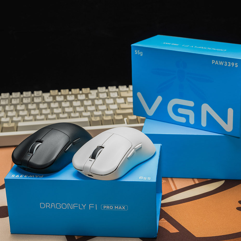 VGN Dragonfly F1 Pro Max Wireless Gaming Mouse (White)
