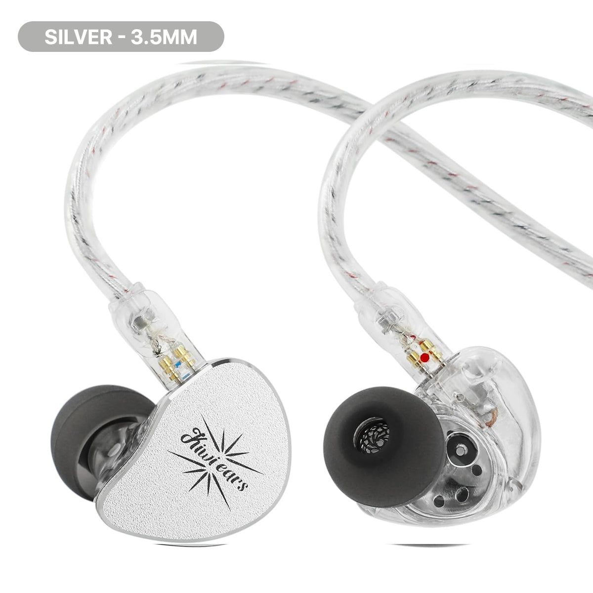 Kiwi Ears Belle 10mm DLC Dynamic Driver, HiFi Wired Earbuds