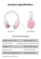 Aula Mountain S505 RGB Wired Gaming Headset With Microphone (Pink)