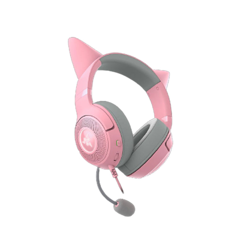 Razer Kraken Kitty V2 USB Headset With RGB Kitty Ears (Quartz)