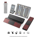 Harmonica Z01 Tri-Fold Keyboard with Touchpad (Wine Red)