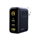 Baseus PicoGo AE21 Digital Display Fast Charger 2C+U 100W includes Mini White Cable Type-C to Type-C 100W 20V/5A 1.5m (Cosmic Black) (E0121C00)