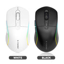 E-Yooso X-53 RGB Tri-Mode Mouse (Black, White)