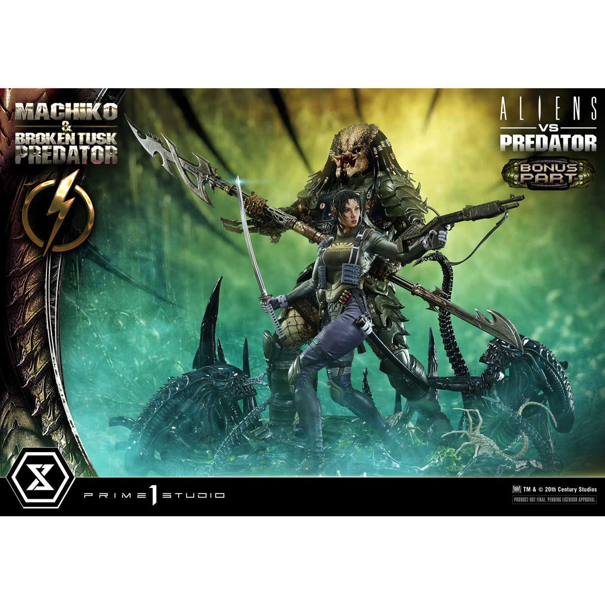 Ultimate Premium Masterline Aliens vs. Predator Machiko & Broken Tusk
