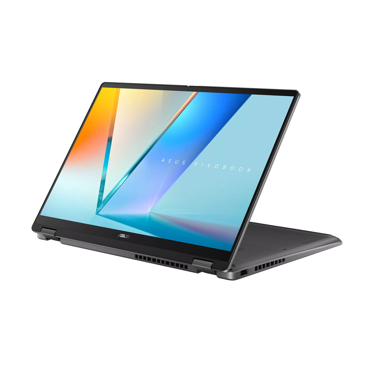 ASUS Vivobook 14 Flip TP3407SA-SG229WSM Laptop (Matte Gray) | 14" WUXGA (1920x1200) OLED | Core Ultra 7 256V | 16GB RAM | 1TB SSD | Intel Arc Graphics | Windows 11 Home | MS Office Home 2024 + MS 365 Basic + ASUS AP4600 Backpack