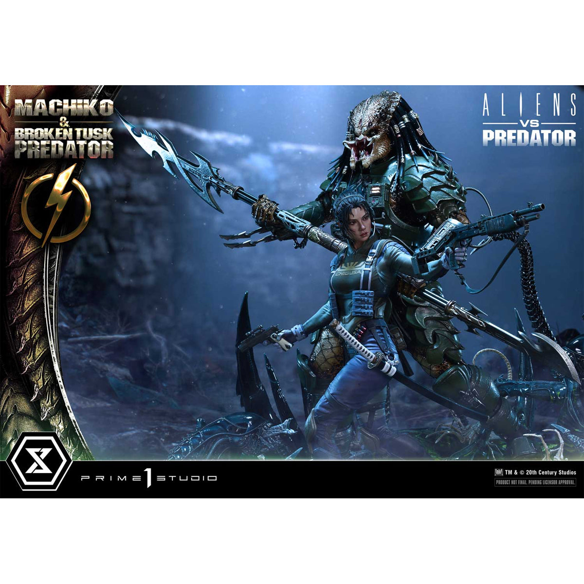 Ultimate Premium Masterline Aliens vs. Predator Machiko & Broken Tusk