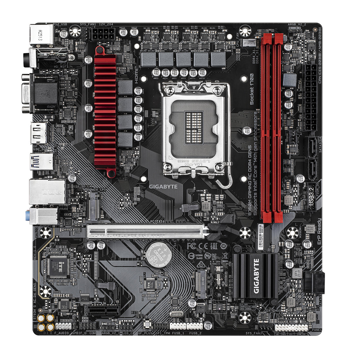 Gigabyte B760M Gaming AC DDR4 Gen5 Intel Motherboard