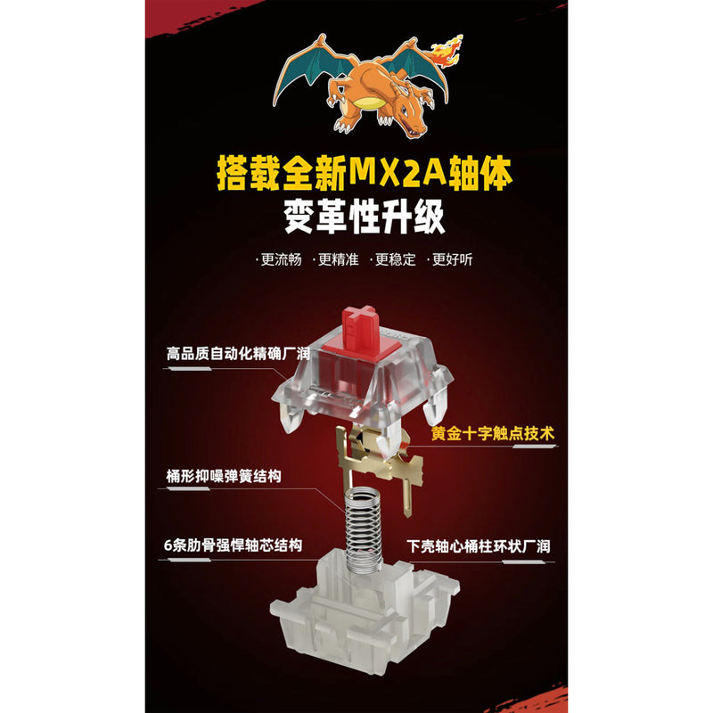 Cherry x Pokemon Charizard MX3.0S Wireless Mechanical Keyboard