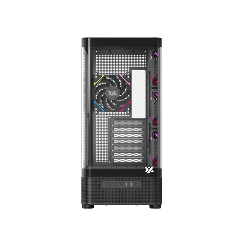 XYZ Quantum Pro ATX Curved Glass Panoramic PC Case 