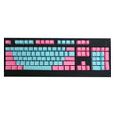 TAIHAO DOUBLE SHOT PBT KEYCAPS SET FOR CHERRY MX SWITCH (104-KEYS) (PINK&BRIGHT BLUE MIAMI) (C02BU201)