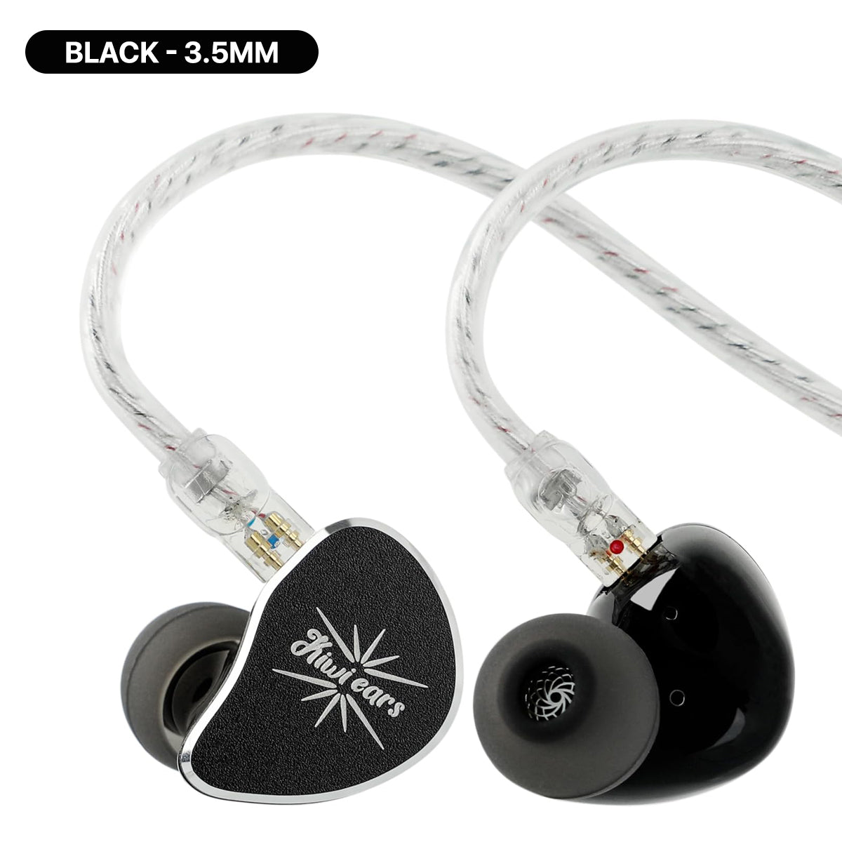 Kiwi Ears Belle 10mm DLC Dynamic Driver, HiFi Wired Earbuds