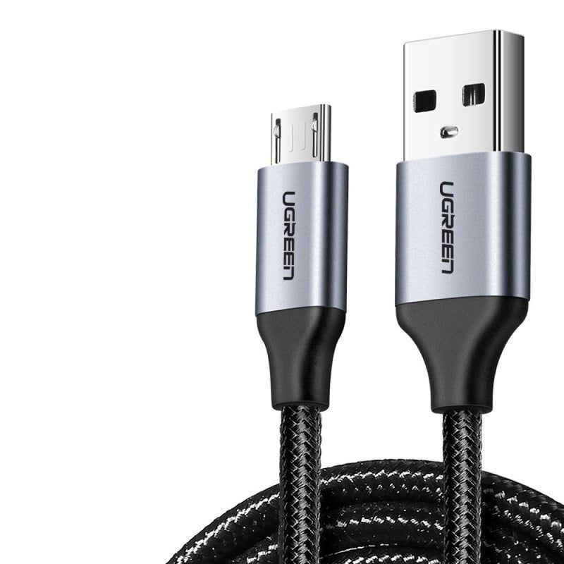 UGreen Micro USB Male To USB 2.0 A Male Cable - 2m (Black) (US290/60148)