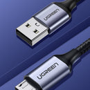 UGreen Micro USB Male To USB 2.0 A Male Cable - 2m (Black) (US290/60148)