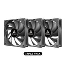 Antec P12 120mm PWM PC Case Fan (Triple Pack) (Black)