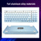 E-Yooso Z-94J Tri-Mode RGB 94-Keys Hot-Swappable Mechanical Keyboard White/Blue