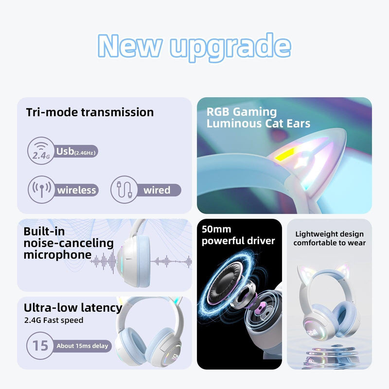 Onikuma GT838 Tri-Mode Wireless Headphone