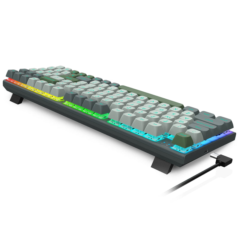 E-Yooso HZ-94 RGB 94-Keys Wired Hot-Swappable Mechanical Keyboard Grey (Magnetic Switch)