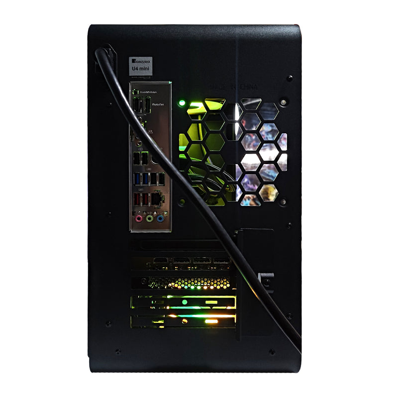 Aurora U4 Mini Black Desktop Gaming PC | AMD Ryzen 5 7600 | 32GB RAM | 1TB SSD | RTX 4070 | Windows 11 Pro