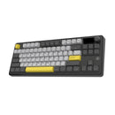 Ajazz AK870 RGB Tri-Mode 87-Keys TKL Gasket-mounted Hot Swappable Mechanical Keyboard (Black/Grey/Yellow) (Flying Fish Switch)