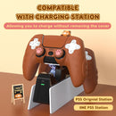 IINE Red Panda Silicone Protective Case for PS5 Controller (Brown) (L990)