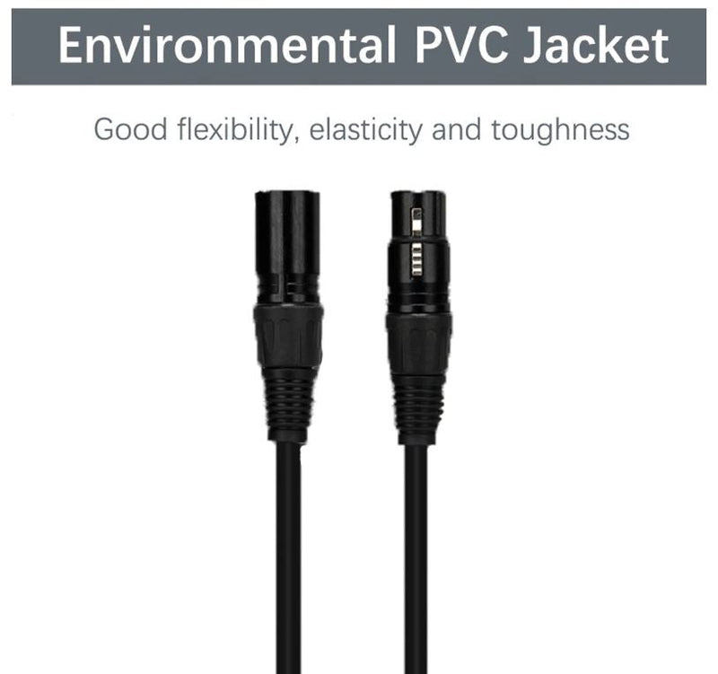 Ugreen XLR Male To Female Microphone Extension Audio Cable - (Black) - DataBlitz