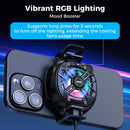 IINE Chill Meow Magnetic RGB Cooling Fan (Black, Silver)