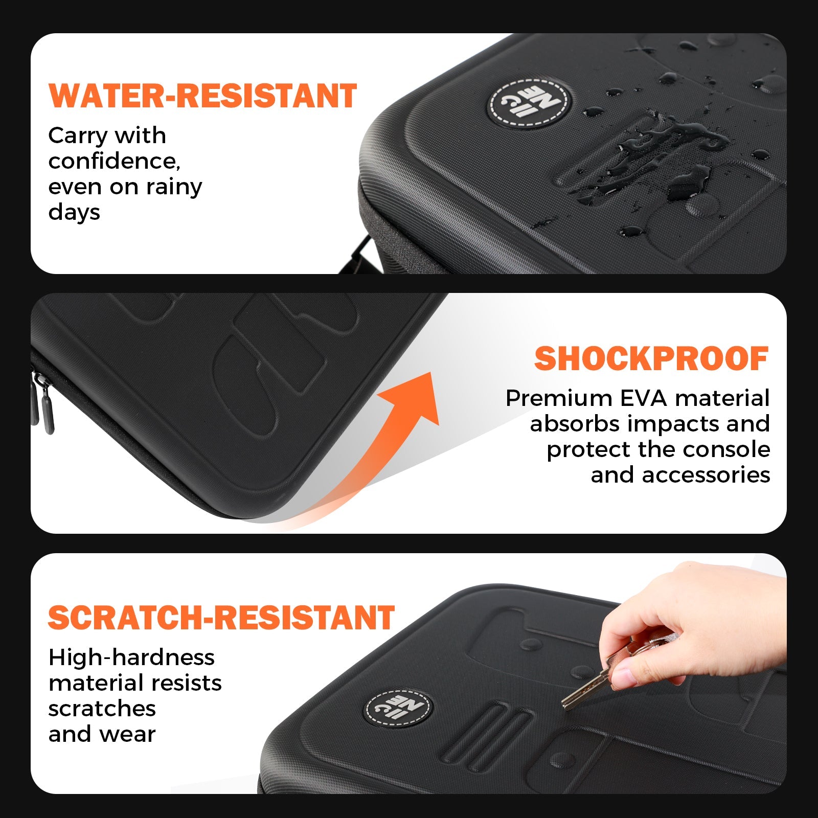 IINE All-in-One Carrying Case for Nintendo Switch 2 (Black) L1206
