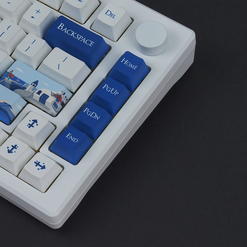 Akko MOD 007B HE PC Tri-Mode RGB Mechanical Keyboard (Santorini) (Akko Cream Yellow Magnetic Switch)