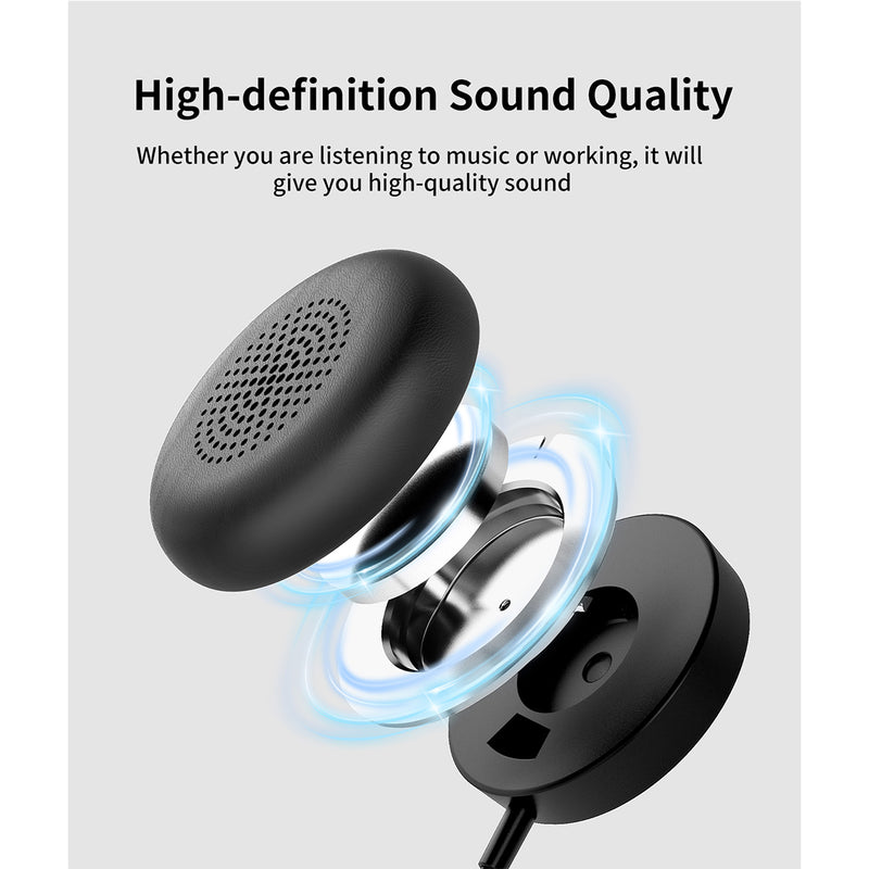 Onikuma X81 Professional Computer Headset with Microphone (Black)