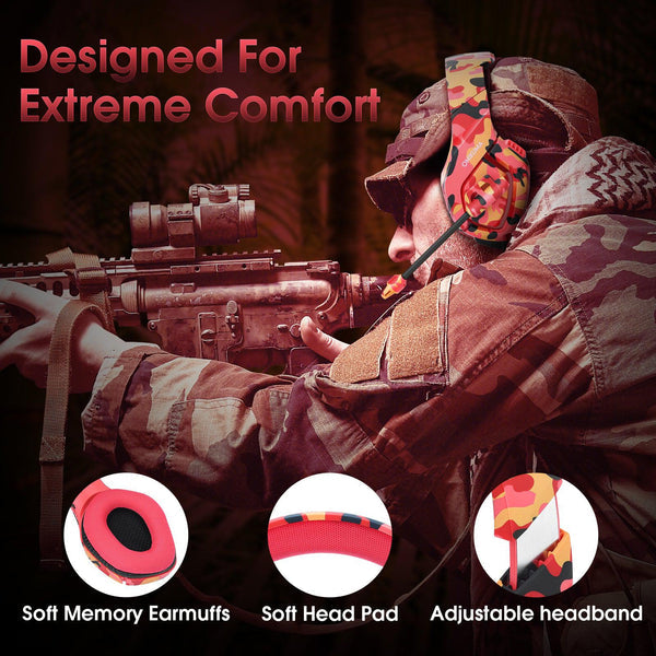 Onikuma K1-B Elite Stereo Gaming Headset (Camouflage Red)