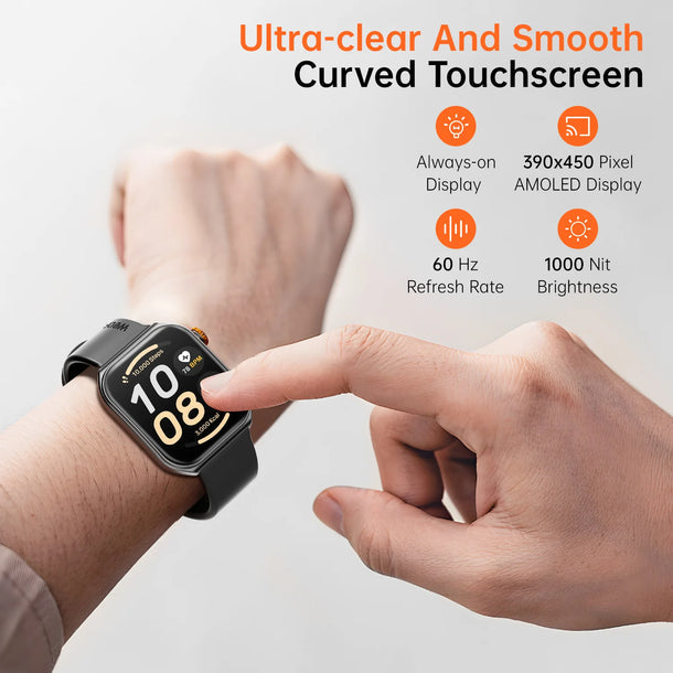 Weofly Edge 2 Smartwatch (Black, Gold, Silver) 