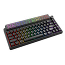 Ajazz Pixel68 Dot Matrix Large Screen RGB Tri-Mode Mechanical Keyboard (Black) (White Peach Switch)