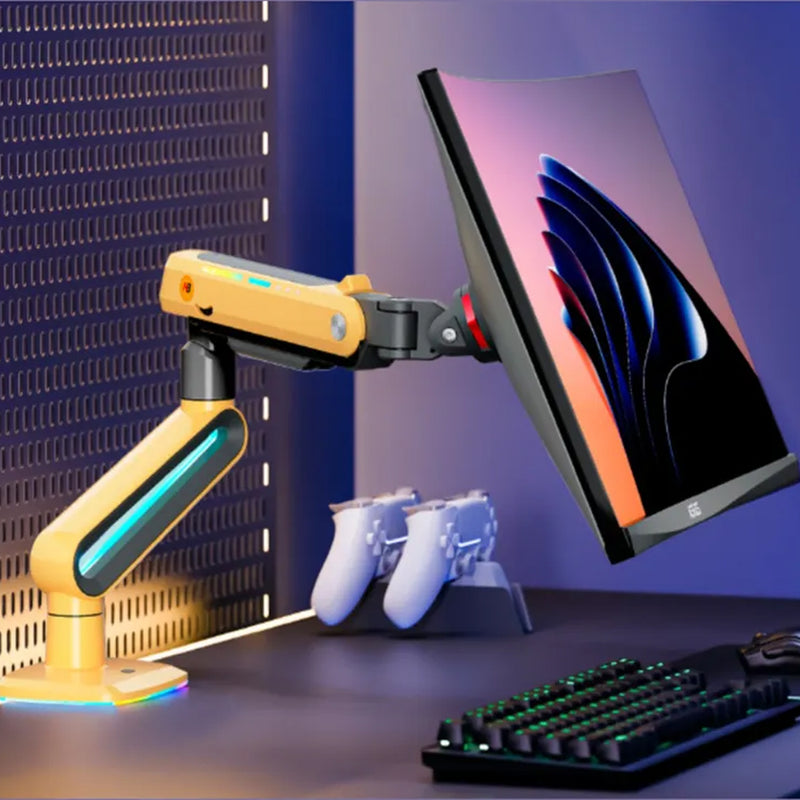 North Bayou Heavy Duty Single Deskmount Gaming Monitor Arm (up to 60" or 20Kg)