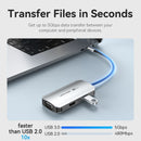 Vention 4-in-1 USB-C Docking Station - USB-C to HDMI + VGA + USB 3.0 + PD - 15M (TQAHB)