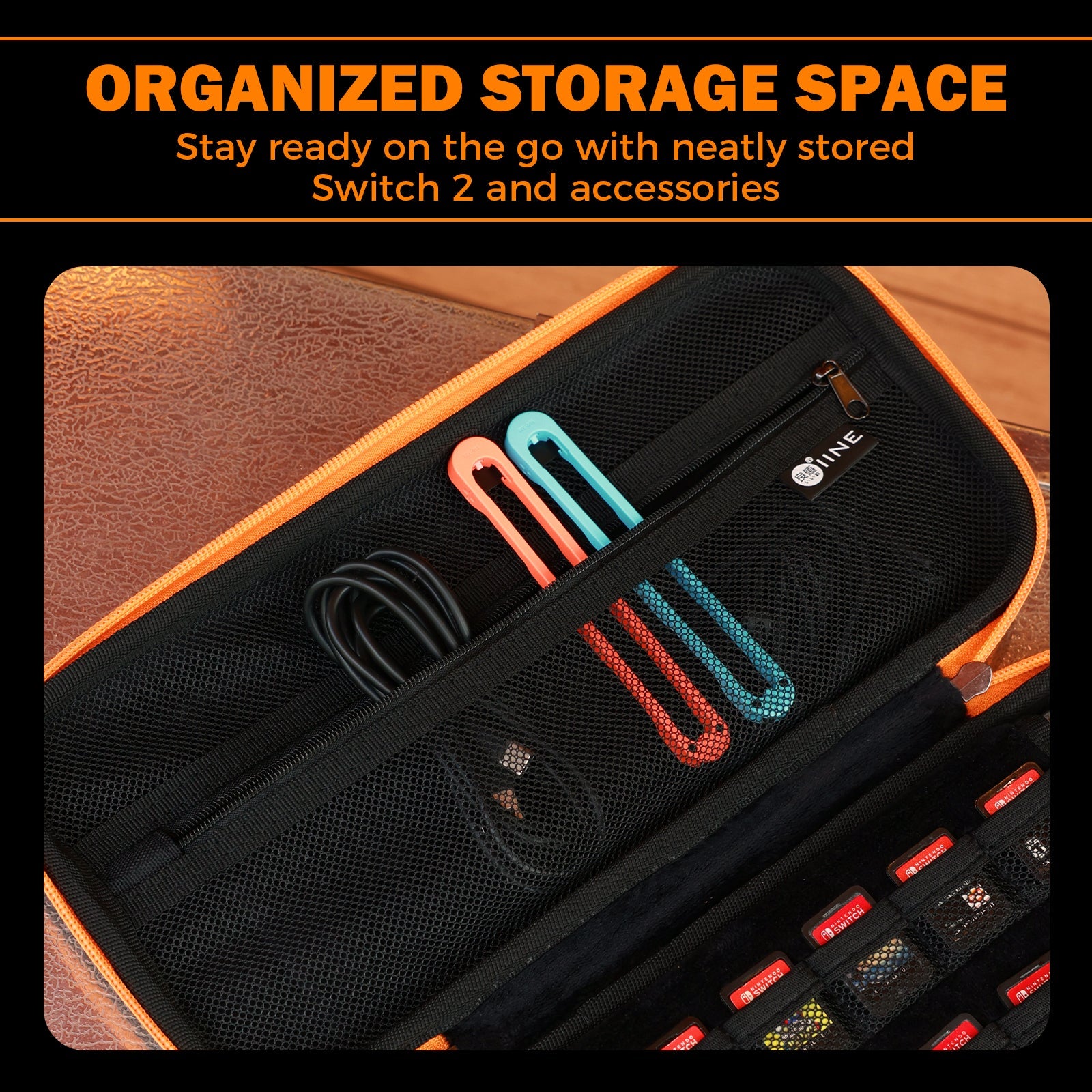 IINE Supernova Black Carrying Case for Nintendo Switch 2 L1188
