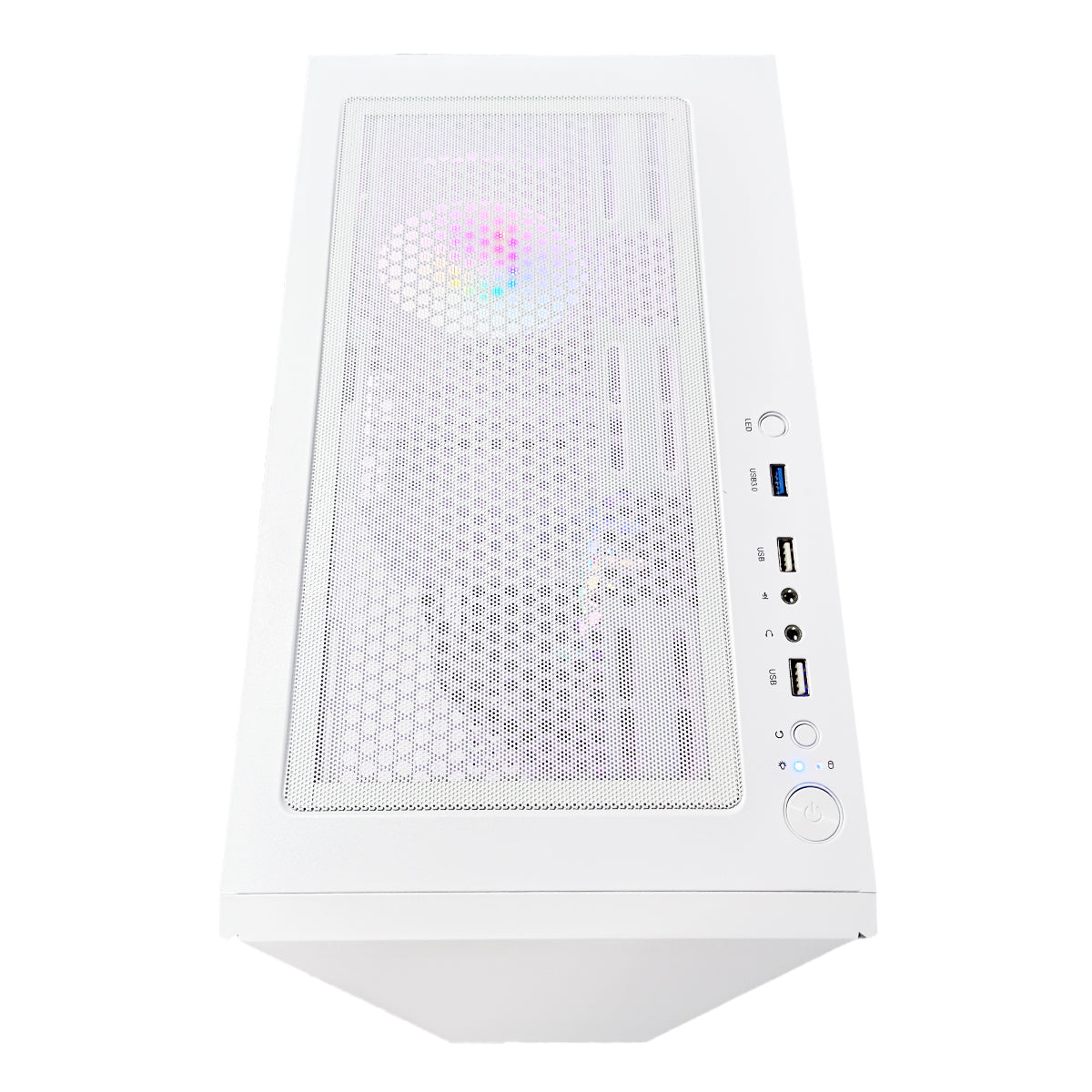 Alpha Vesta White Desktop Gaming PC | AMD Ryzen 5 5500 | 16GB (2x8GB) RAM | 500GB SSD | RTX 4060 | Windows 11 Pro