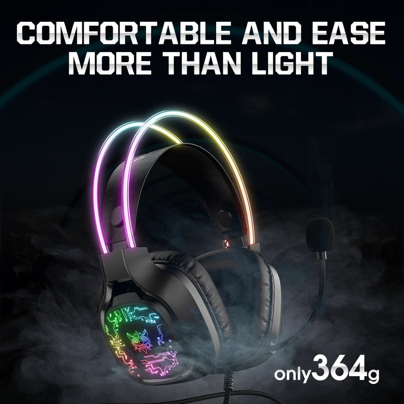 Onikuma X22 RGB Noise Cancellation Microphone Multi-Platform Gaming Headset