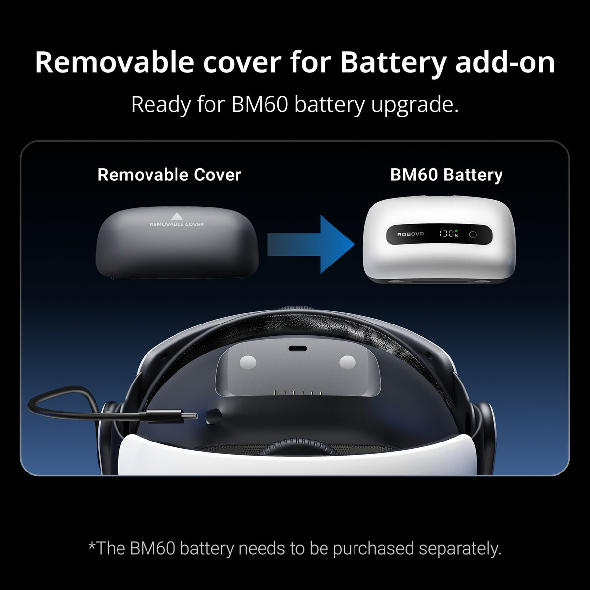 BoboVR M3 Head Strap Compatible w/ Meta Quest 3/3S