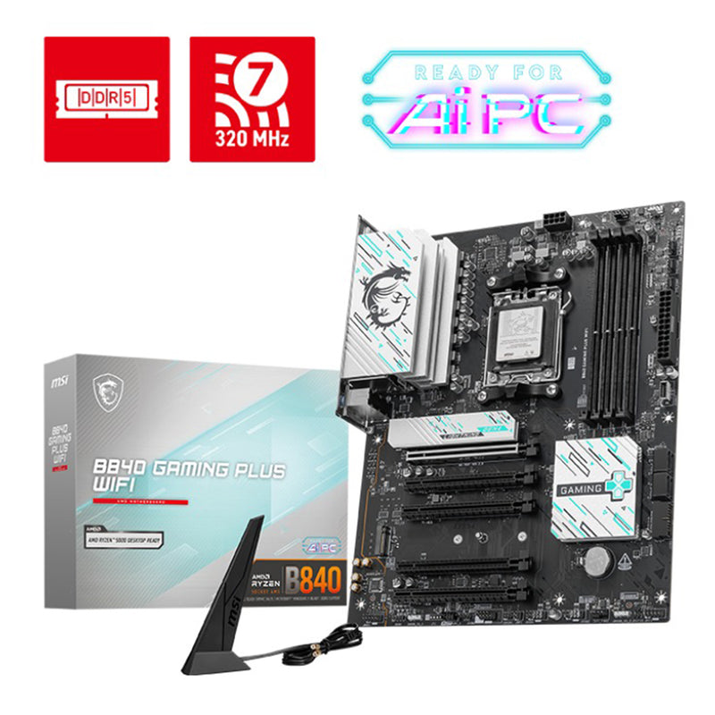 MSI B840 Gaming Plus WiFi DDR5 AM5  Motherboard