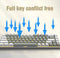 E-Yooso Z-686 Yellow Single Light 68 Keys Hot-Swappable Wired Mechanical Keyboard Grey/White