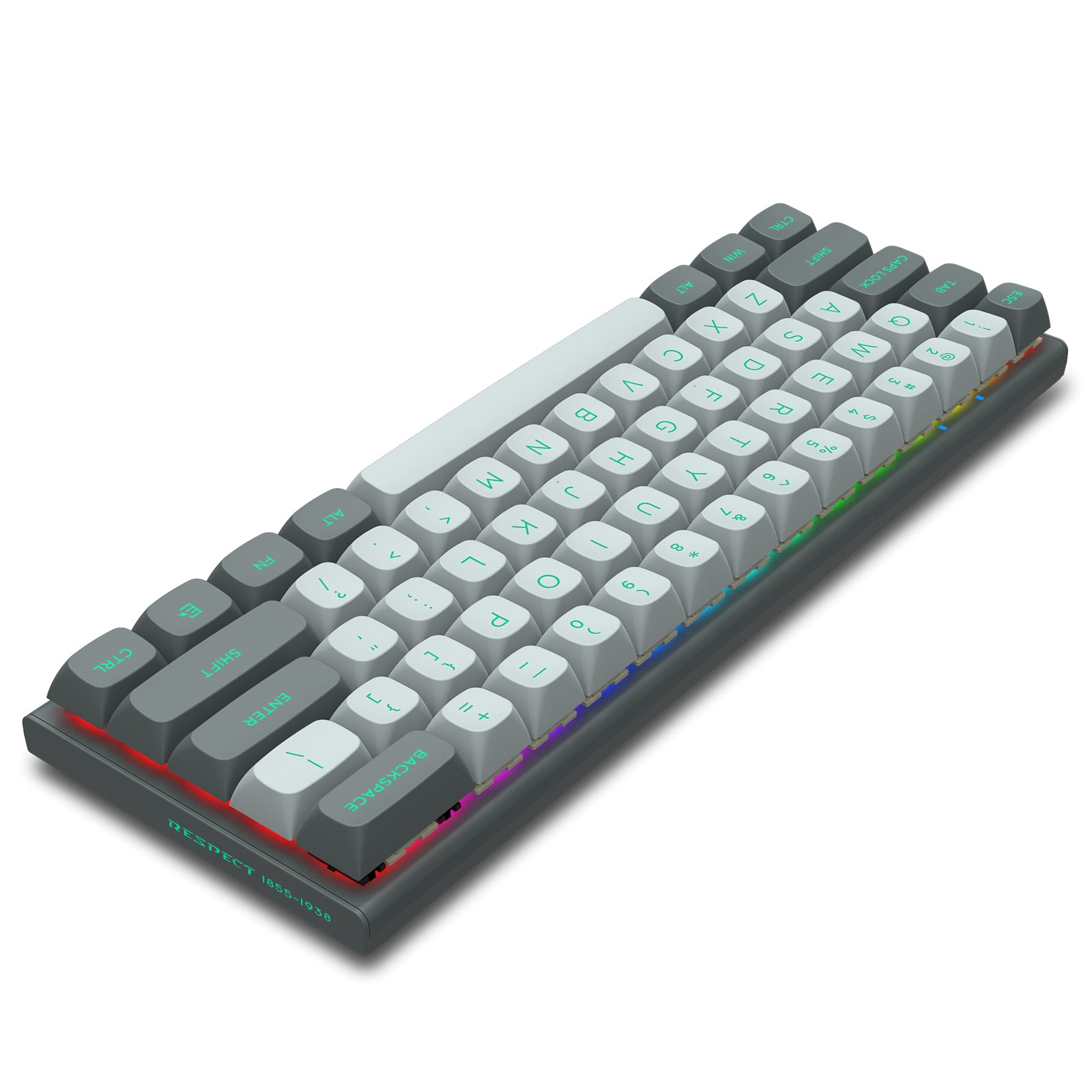 E-Yooso HZ-61 Mechanical Keyboard Gray/ Black 